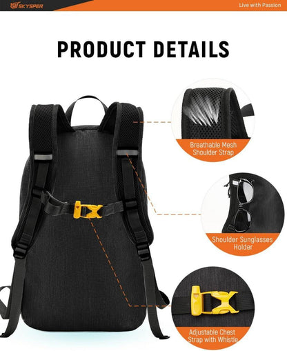 Ultraleichter Faltbarer Rucksack 20L für Outdoor Wandern Camping