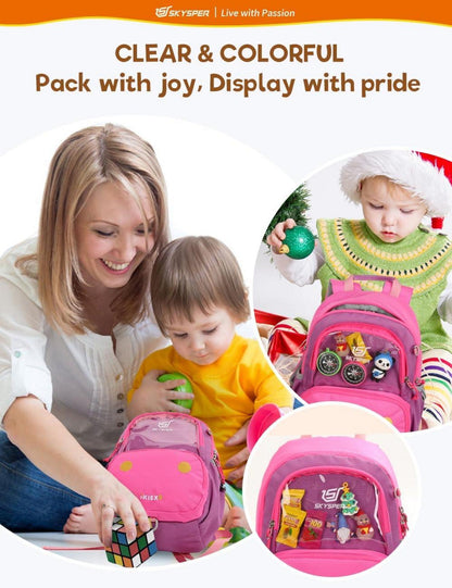 Kinderrucksack 8L mit Brustgurt für Kinder, Jungen und