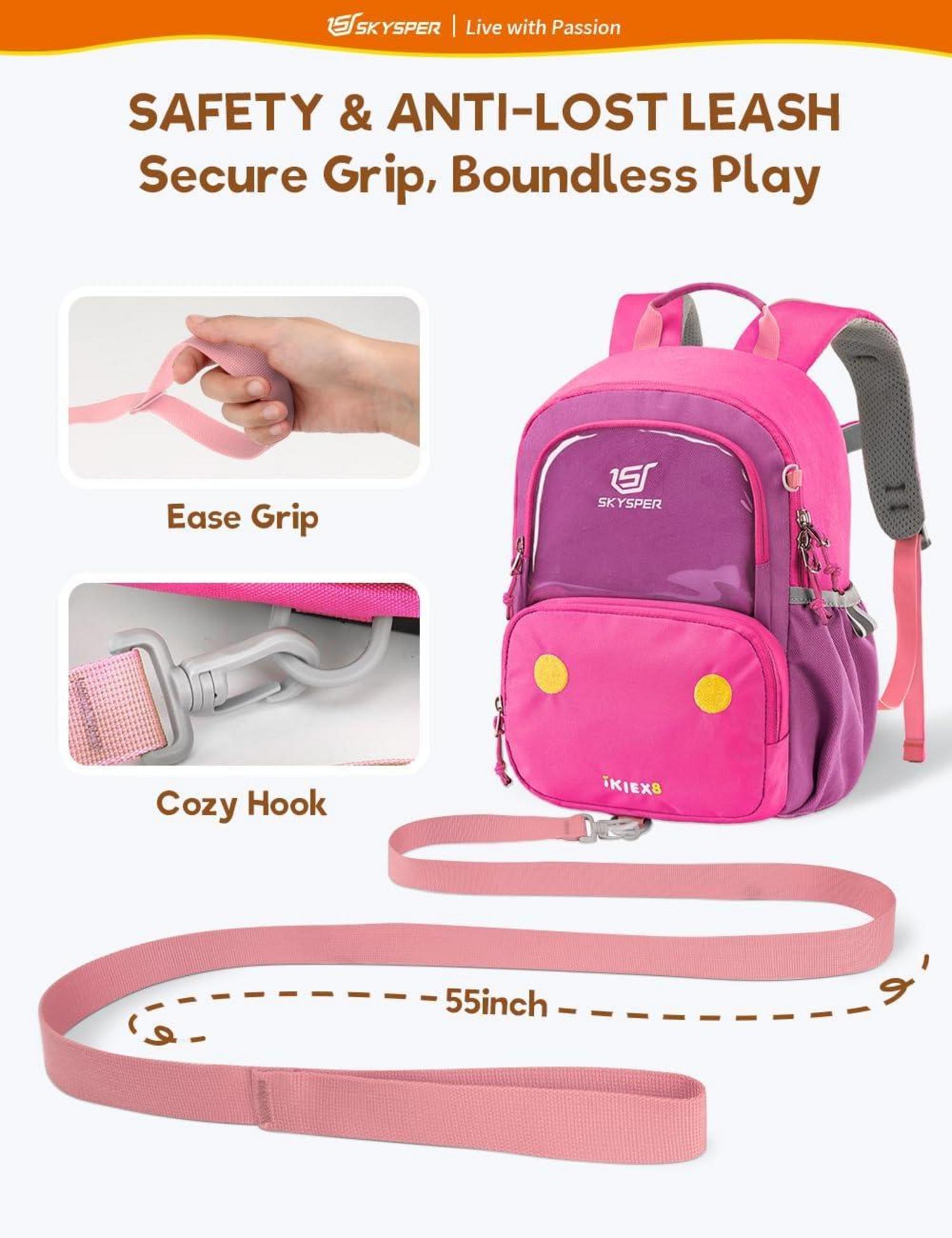 Kinderrucksack 8L Wanderrucksack mit Brustgurt für 1-4 Jahre Jungen