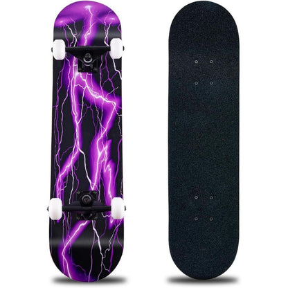 Skateboard 31" Komplettboard Ahorn, ABEC-11, Violett