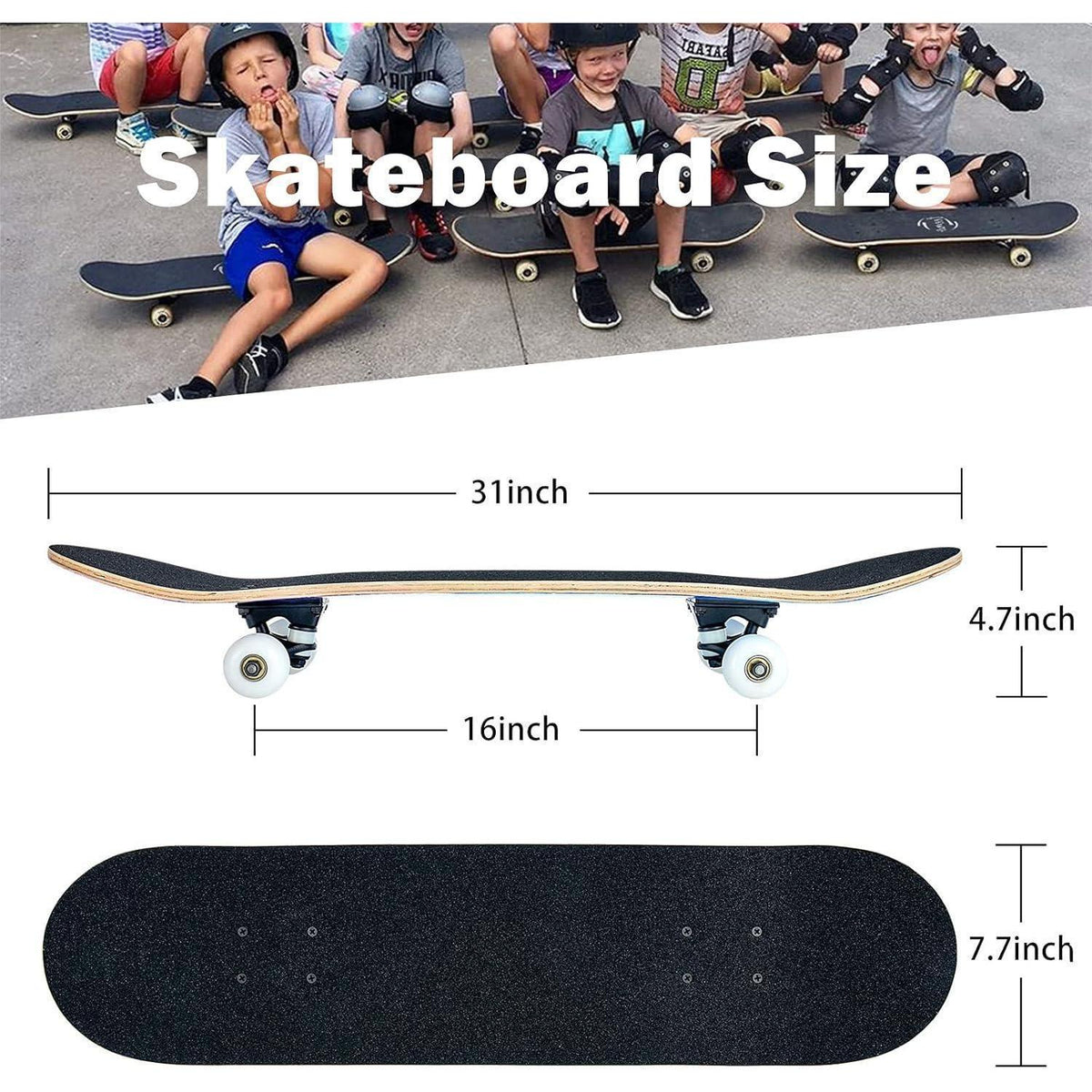 Skateboard 31" Komplettboard Ahorn, ABEC-11, Violett