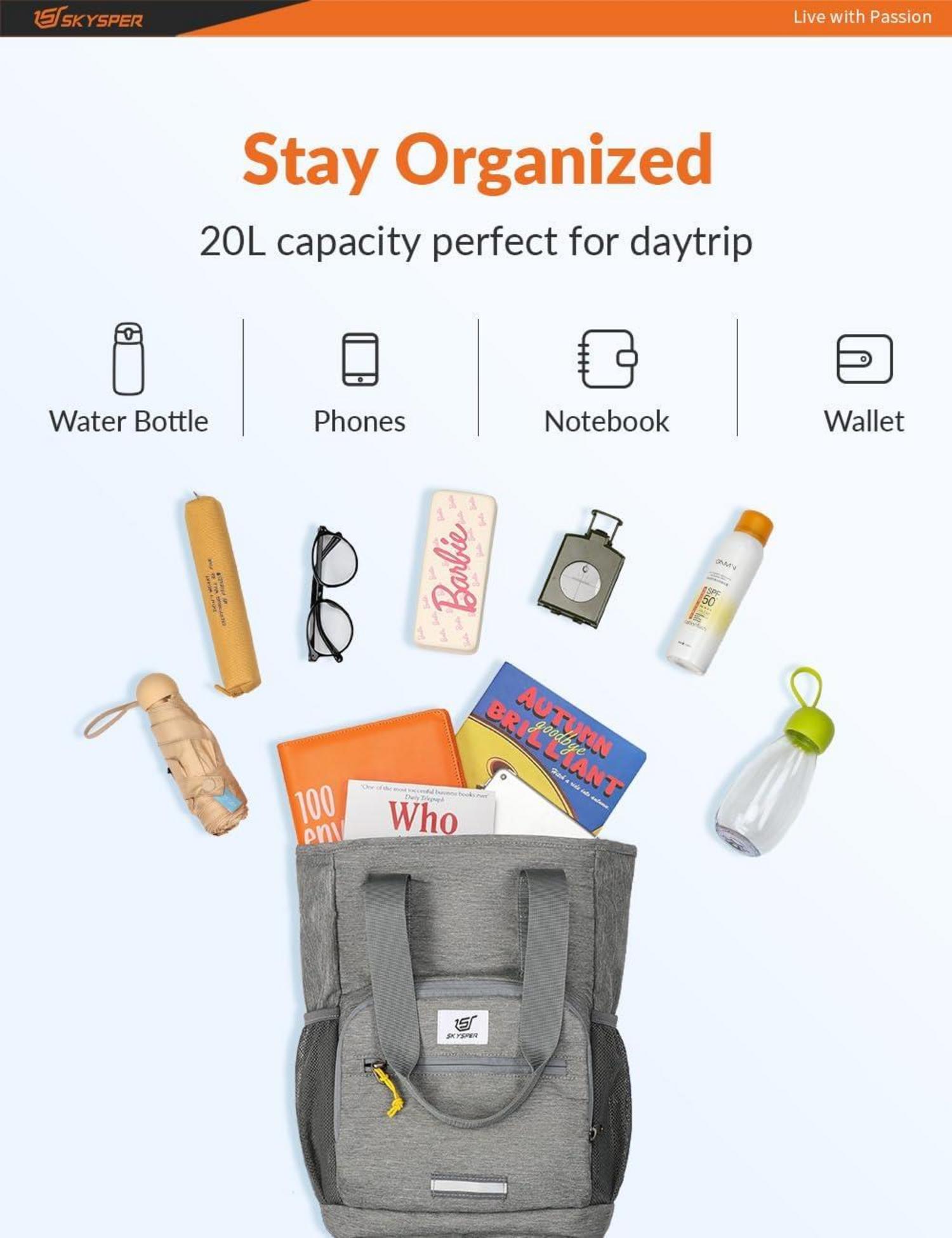 Ultraleichter Faltbarer 20L Wanderrucksack Outdoor Daypack