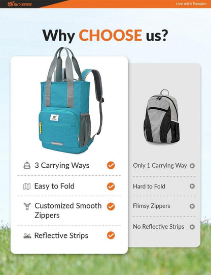 Wanderrucksack 20L Ultraleicht Faltbarer Rucksack Reisen Outdoor Daypack