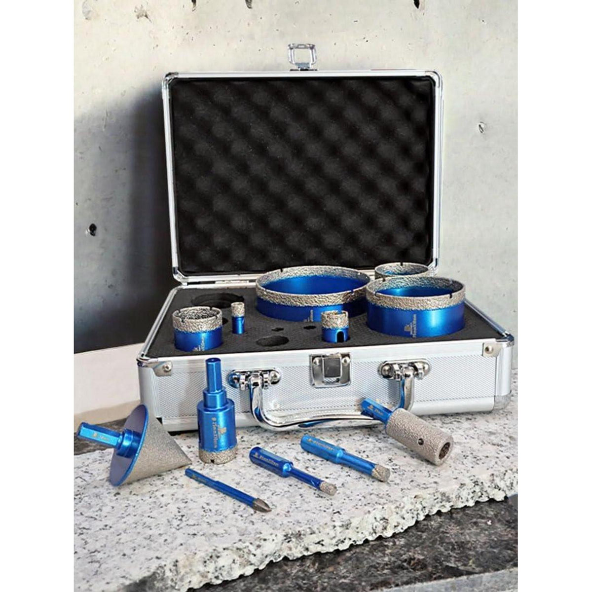 Diamant-Bohrer-Set für Fliesen, Porzellan, Granit, Marmor
