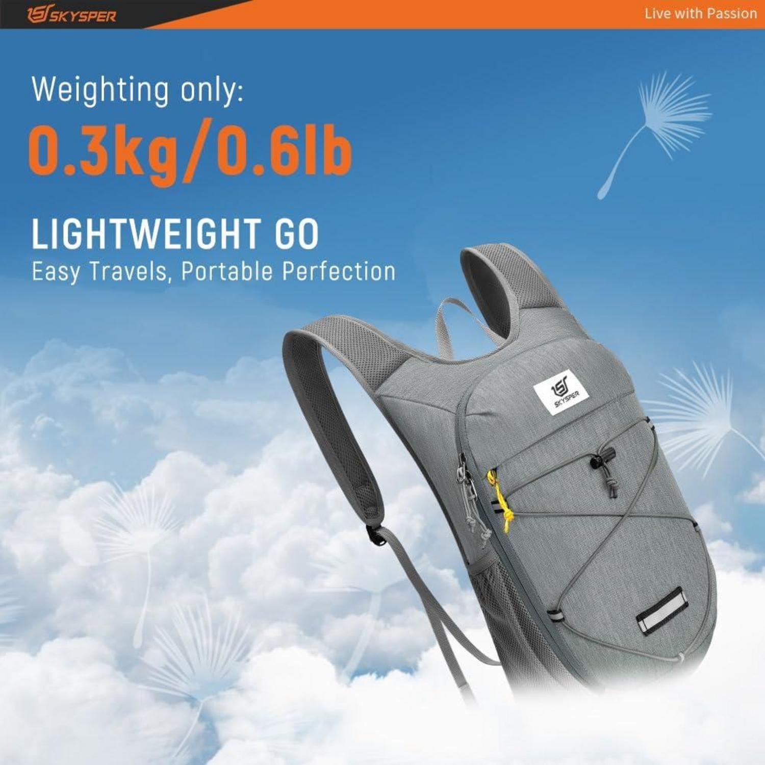 SKYSPER Damen Rucksack 10L Ultraleicht Daypack für Wandern