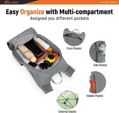 Ultraleichter Damen Tagesrucksack 10L für Wandern und Reisen