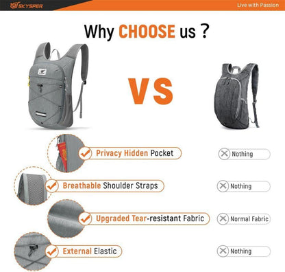 Ultraleichter Damen Rucksack 10L Tagesrucksack für Wanderungen Reisen