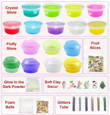 Adventskalender Schleim DIY Kristall Fluffy Christmas
