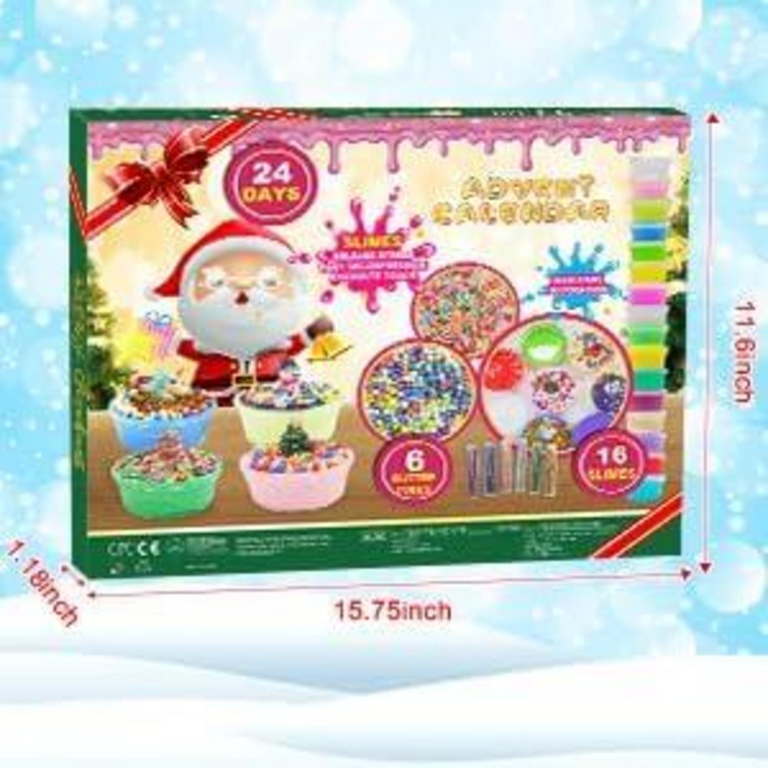 DIY Schleim-Adventskalender 2024 Kinder Weihnachten 24 Tage