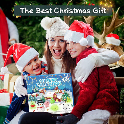 Adventskalender Mochi Squishy Toys Weihnachtsüberraschung 24