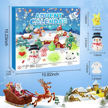 Mochi Adventskalender Squishy Toys Weihnachten 24 Tage Countdown