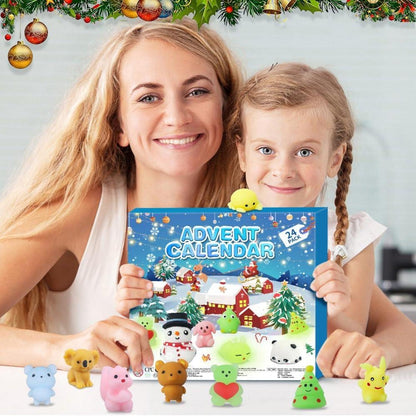 2024 Mochi Squishy Adventskalender Weihnachten 24 Tage Countdown - 24er Pack
