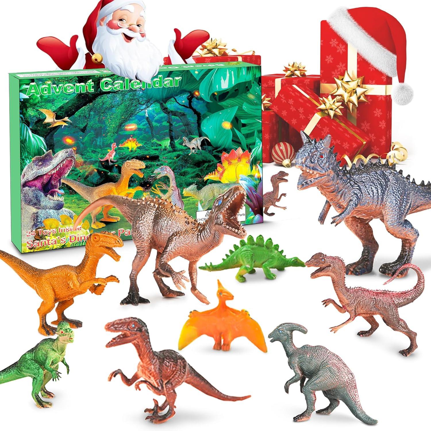 Dinosaurier Adventskalender 2024 für Kinder Jungen Mädchen