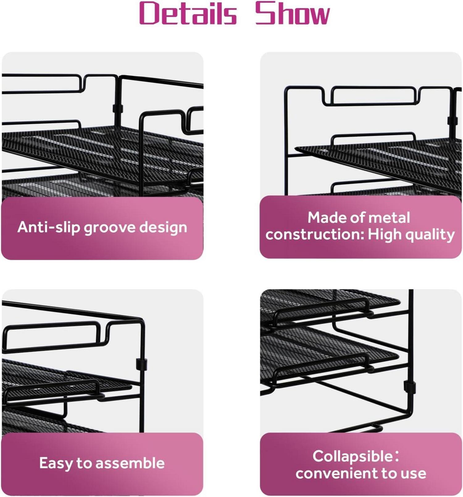 3 Etagen Mesh Briefablage Organizer Schreibtisch Aufbewahrung