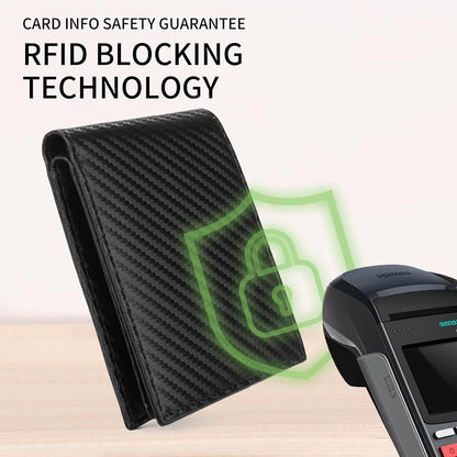 Herren Geldbörse RFID Leder Schwarz Portemonnaie Münzfach