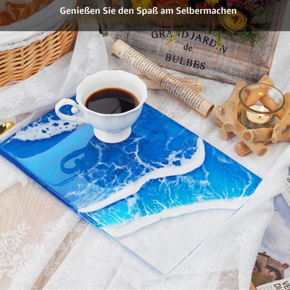 Epoxidharz Form Tablett Groß 30x20cm Silikonform Gießform