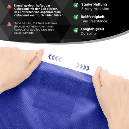 PVC Planenband Reparaturklebeband 5M x 8CM Dunkelblau