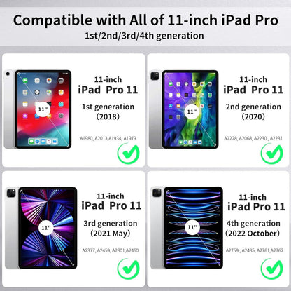 EasyAcc iPad Pro 11 Zoll Hülle mit Stifthalter Dunstgrau