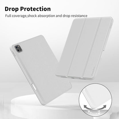 EasyAcc iPad Pro 11 Zoll Hülle mit Stifthalter Dunstgrau