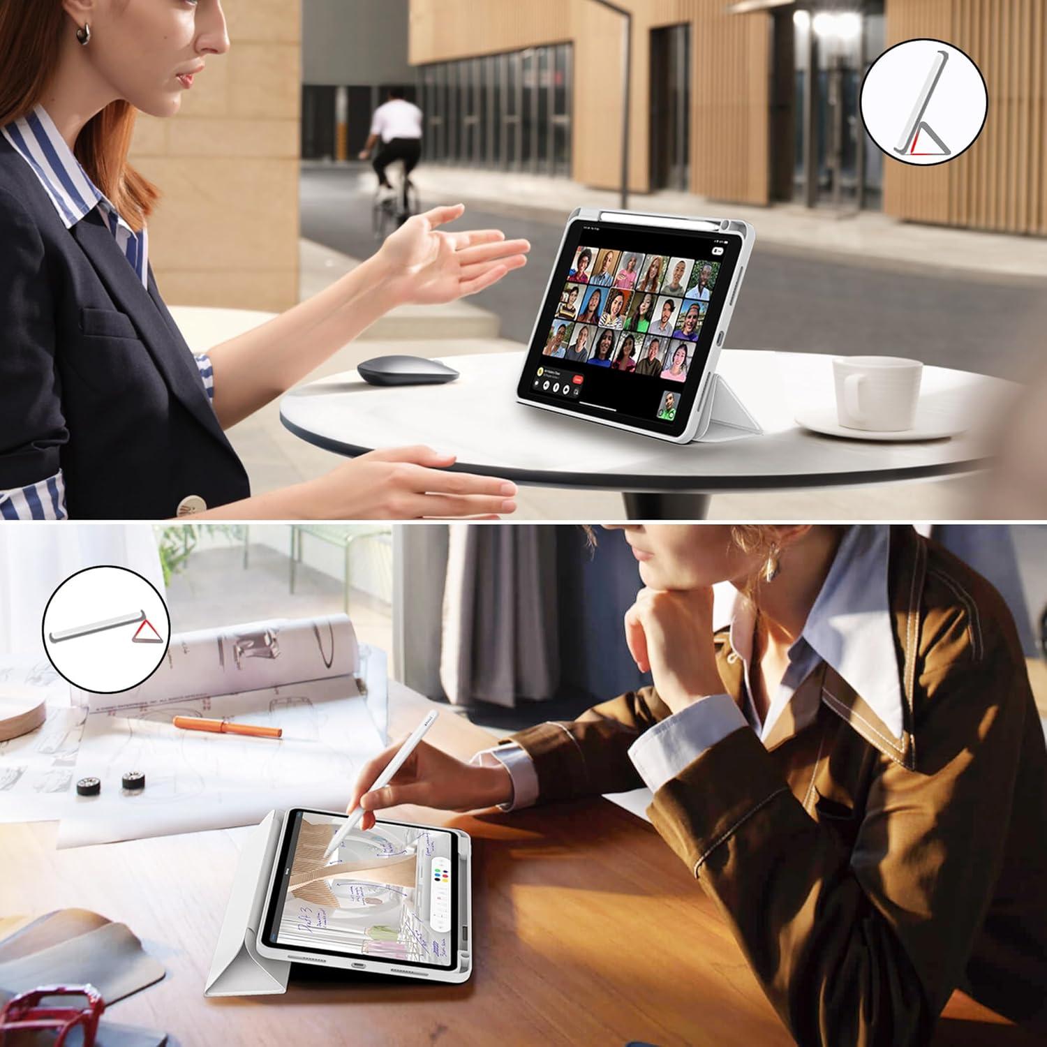 EasyAcc iPad Pro 11 Zoll 2022/2021/2020 Hülle Stifthalter Auto aufwachen