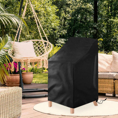 Gartenstuhl Abdeckung 2er Set Wasserdicht Winterfest UV-Beständig 64x64x70/120 cm