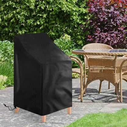 Schutzhülle für Gartenstuhl Stapelstühle 64x64x70/120cm 2er Set