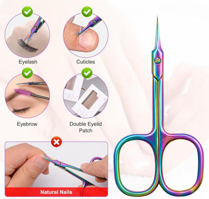 Professionelle Nagelhautschere Edelstahl Gebogene Spitze Extra Scharf