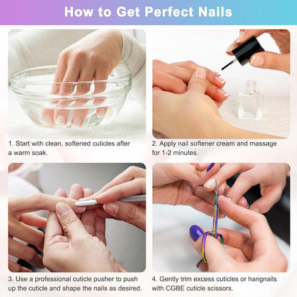 Professionelle Nagelhautschere Edelstahl Gebogene Spitze Extra Scharf