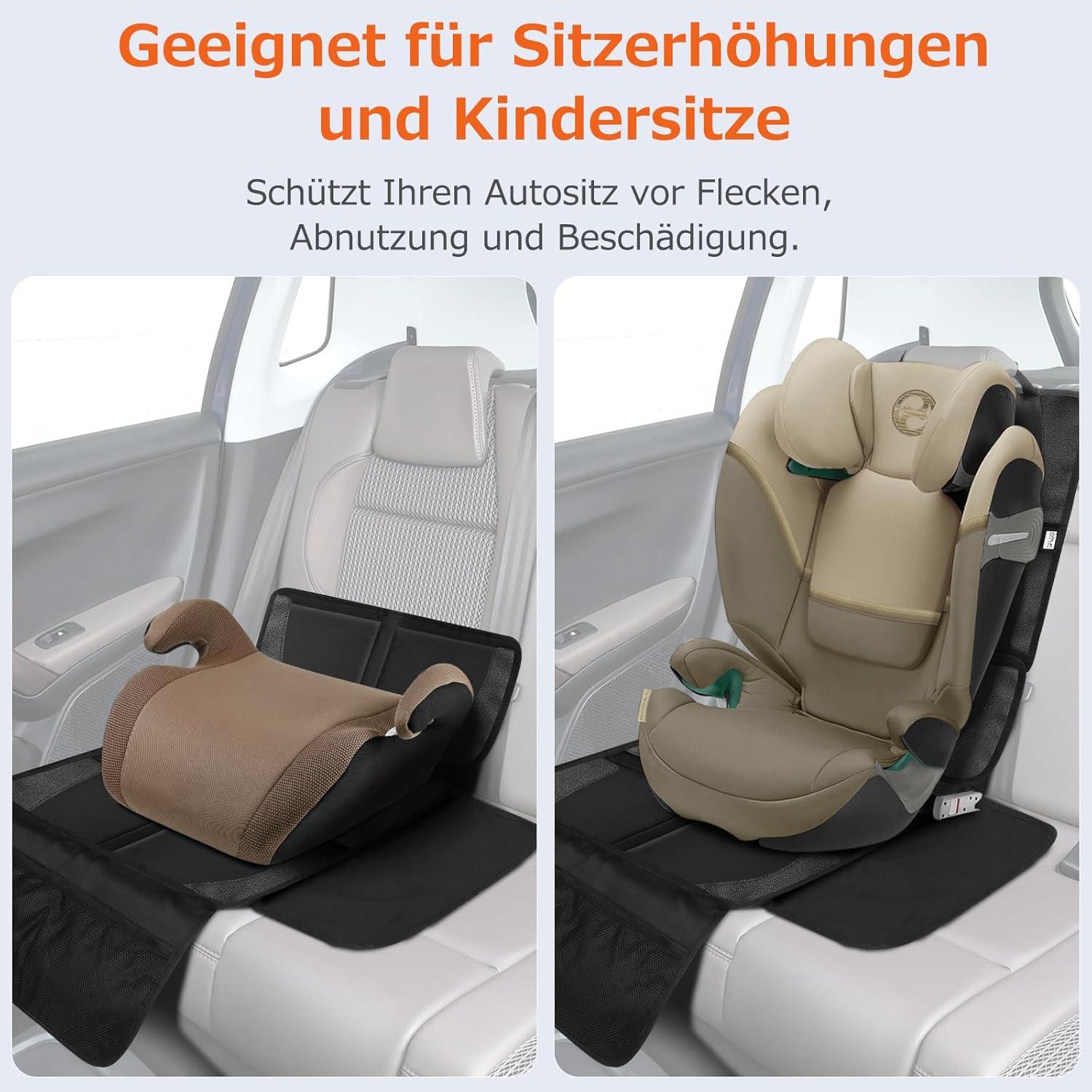 Kindersitzunterlage Auto ISOFIX 2-in-1 Sitzschoner Wasserdicht
