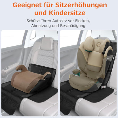 Kindersitzunterlage Auto ISOFIX 2-in-1 Sitzschoner Wasserdicht
