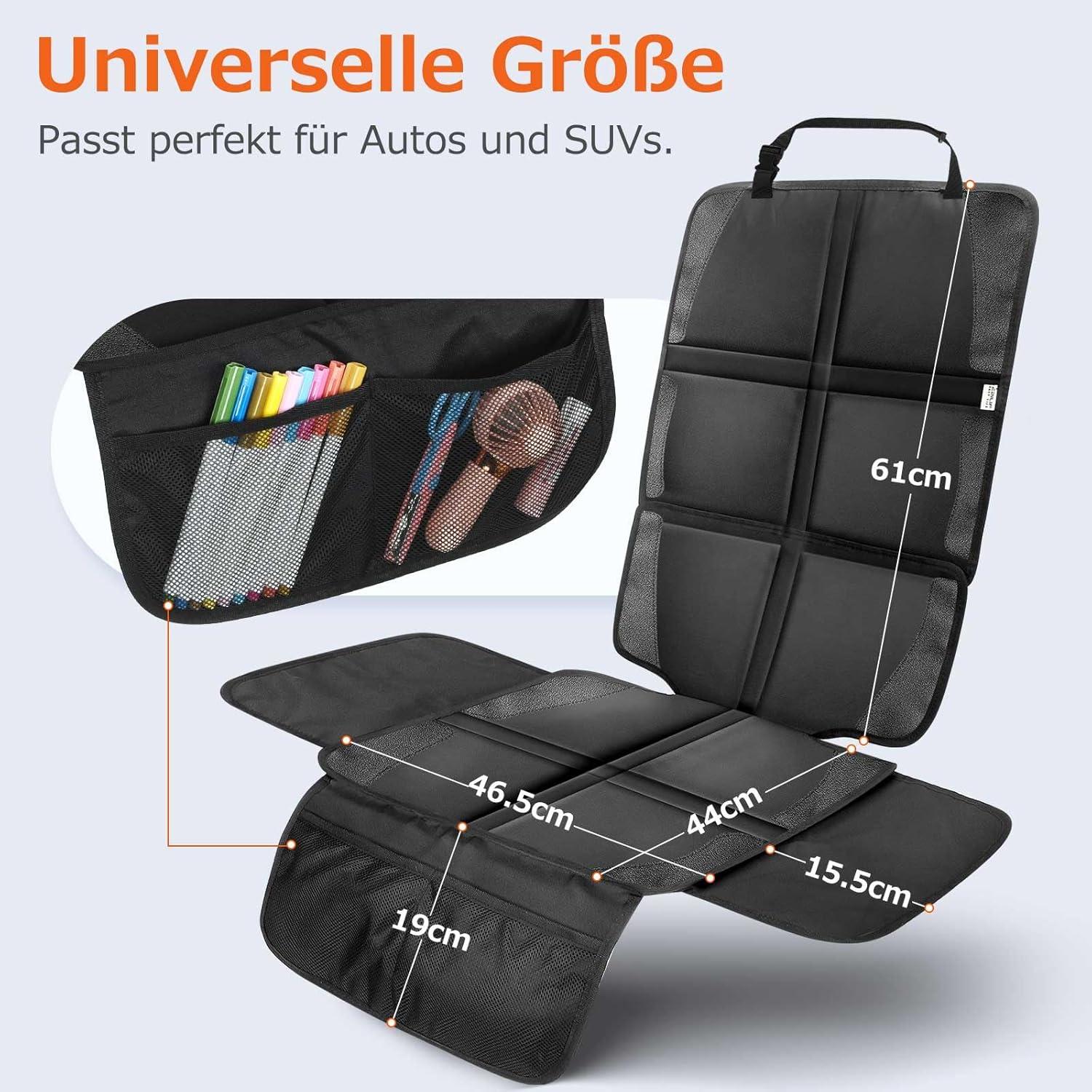 Ezilif Kindersitzunterlage Auto | ISOFIX Unterlage | Wasserdicht & Universell Kompatibel