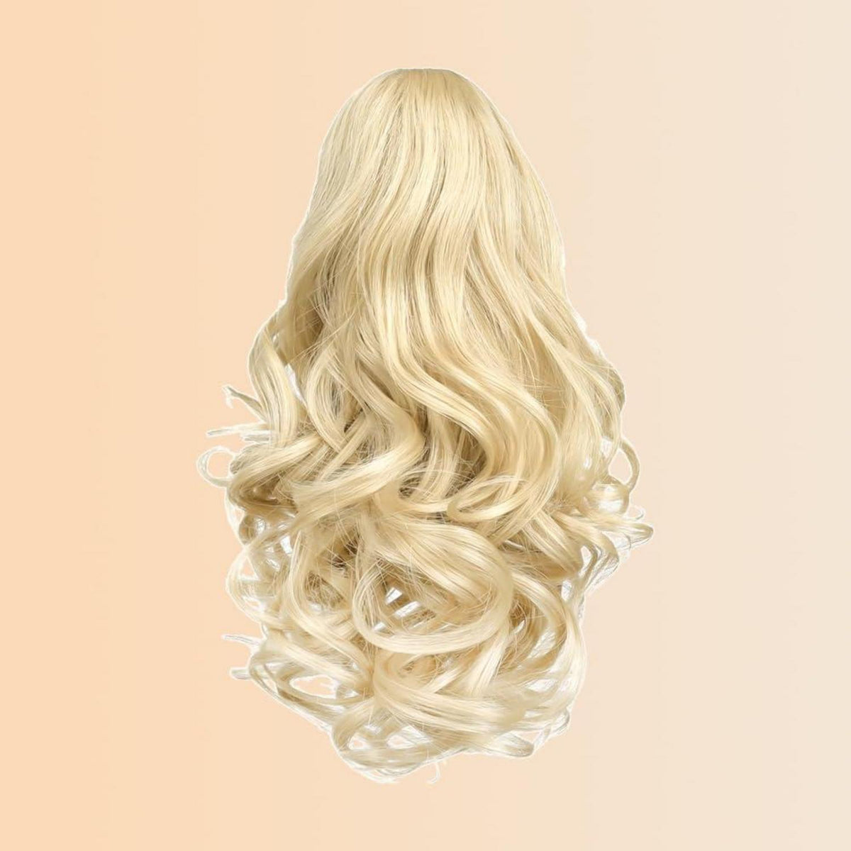 Welliges Pferdeschwanz Haarteil – Hellblond, 26cm