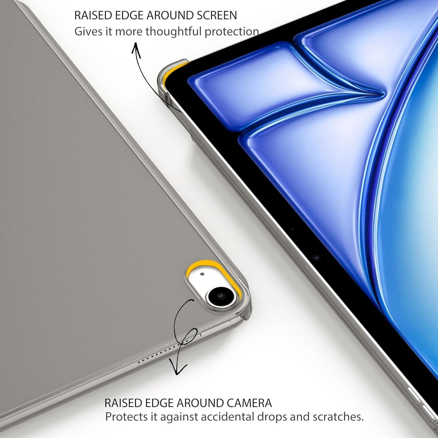 Schwarze Hülle für iPad Air 13 Zoll M2 2024, Standfunktion, Easy