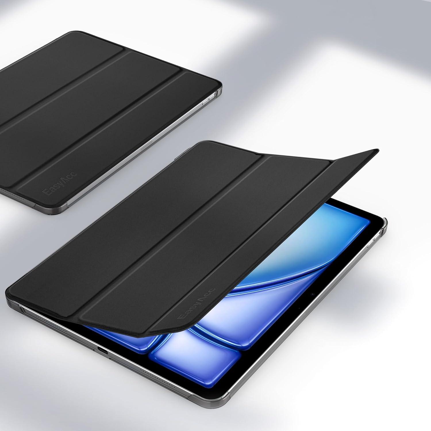 Schwarze iPad Air 13 Zoll M2 2024 Hülle - Dünn Leicht Standfunktion