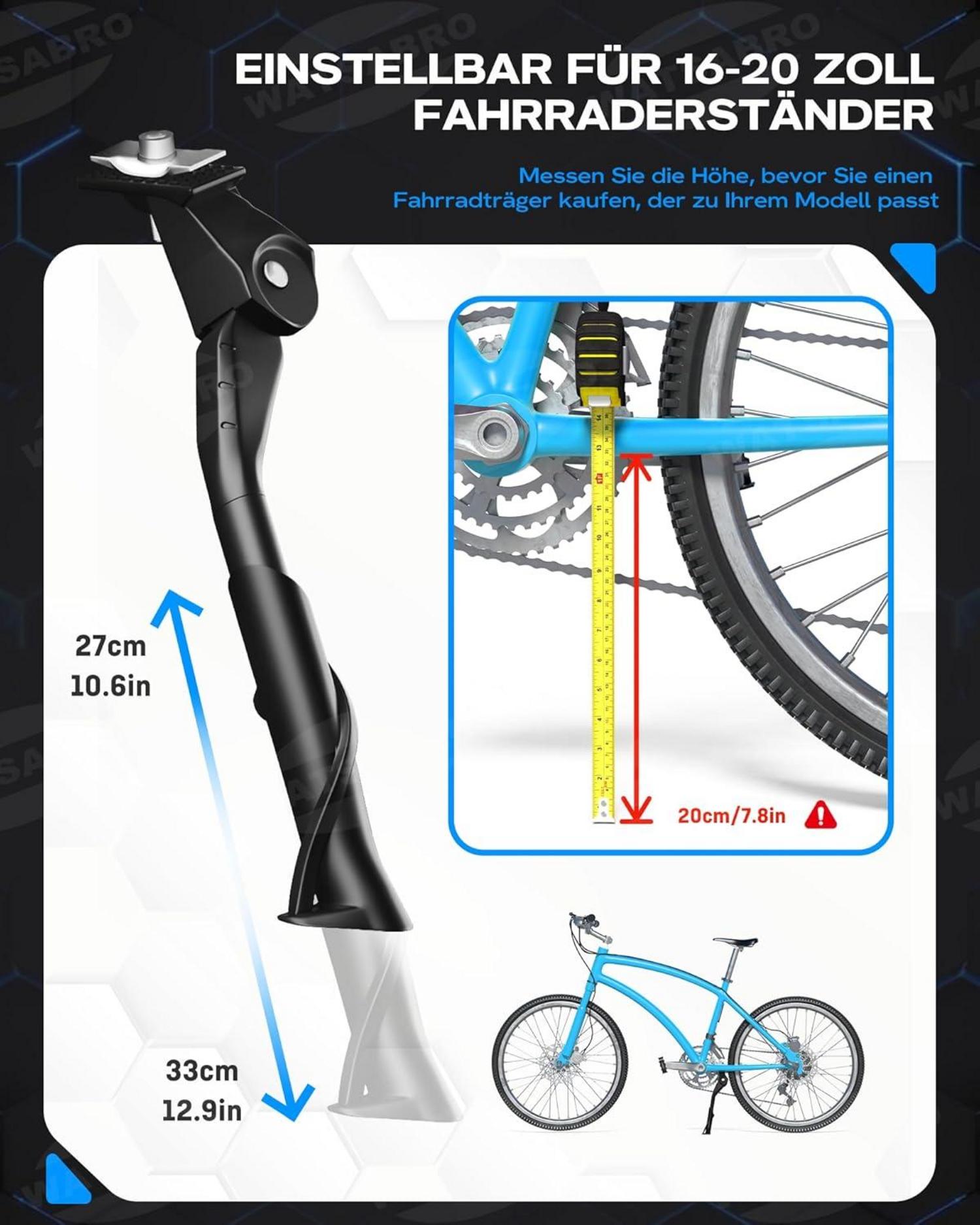 Fahrradständer 16-20 Zoll Höhenverstellbarer Kinderständer