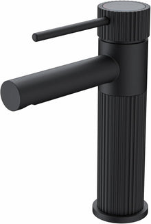 Moderne Schwarz Matt Waschtischarmatur mit wassersparendem Auslauf