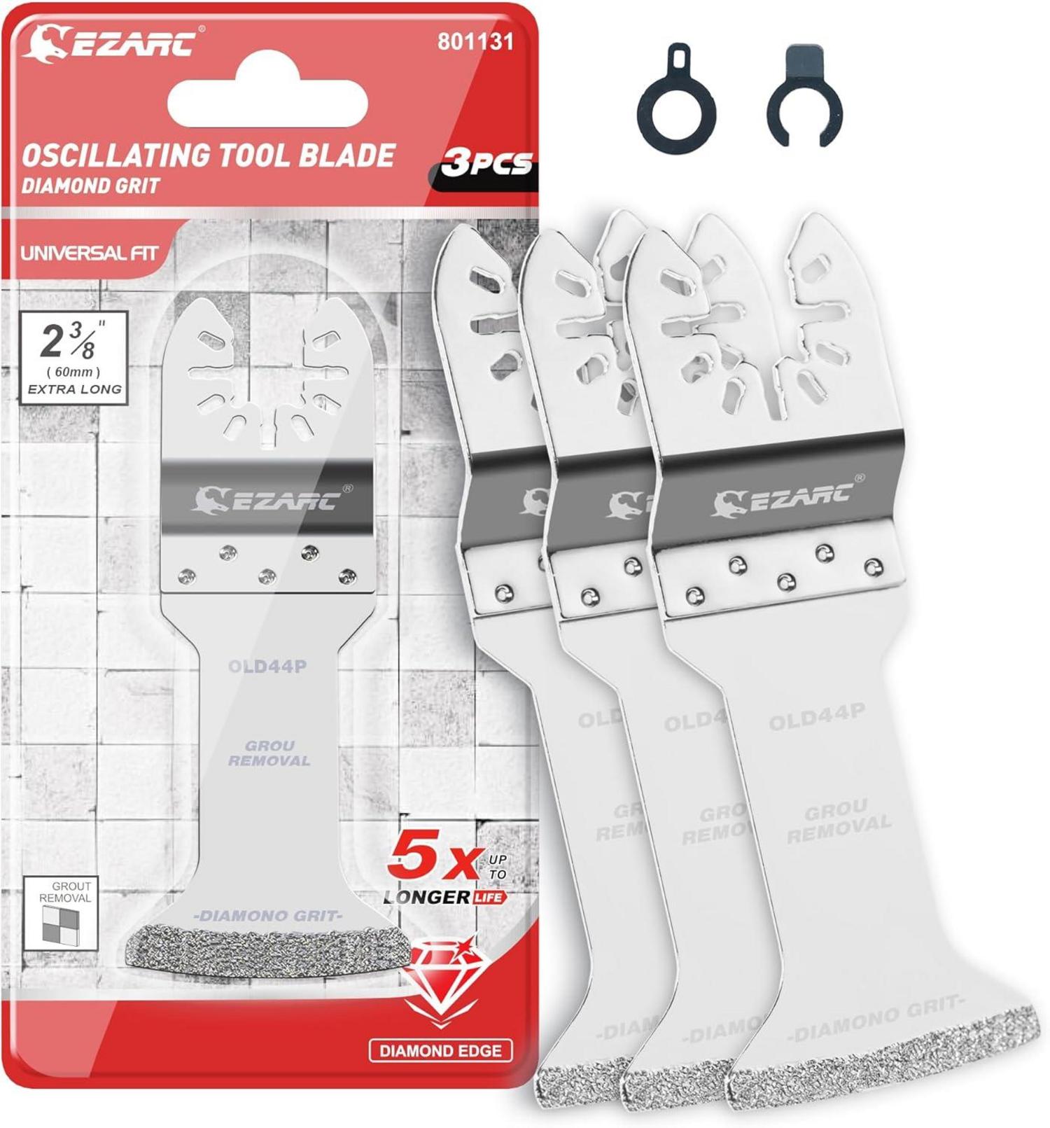 Diamant Multitool Sägeblätter für Fliesen & Mörtel 3tlg