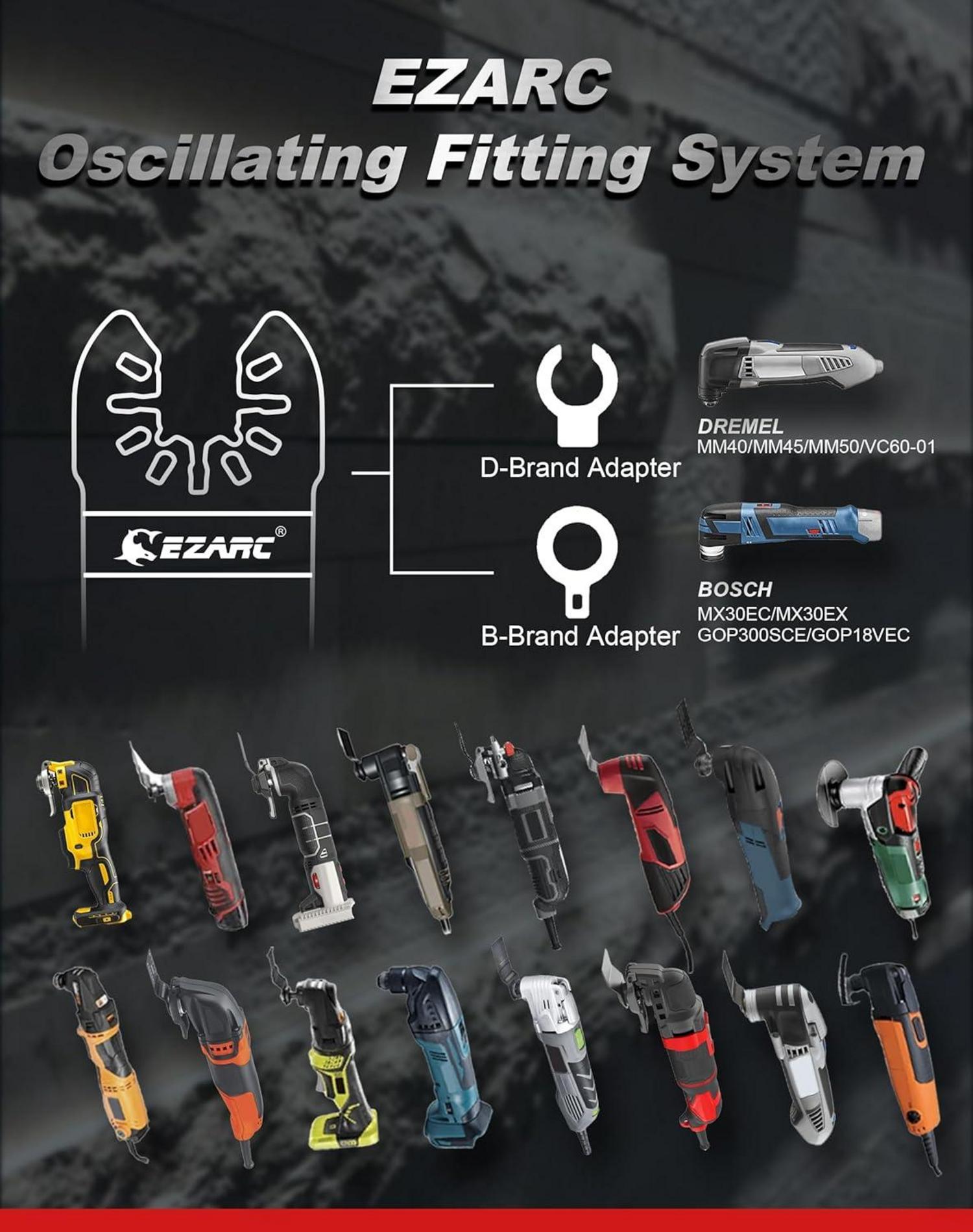 3tlg Diamant Multitool Sägeblätter für Fliesen, Mörtel, Fugenmörtel