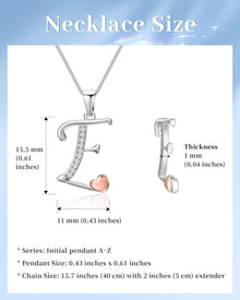 Initiale Kette Silber 925 Zirkonia Geschenk Mutter Schwester