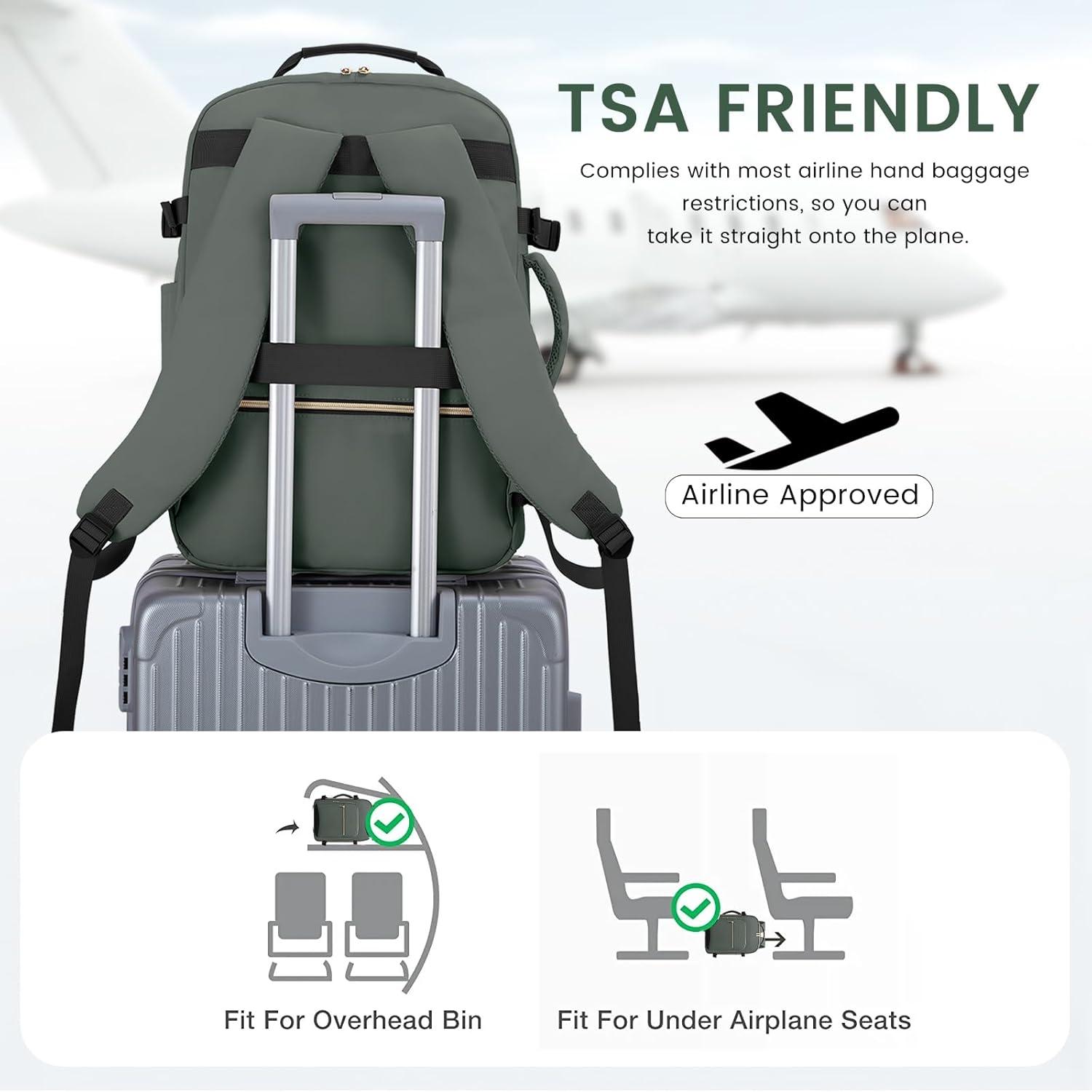 Wasserdichter Großraum Handgepäck Rucksack 40L für Laptop