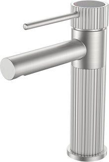 FORIOUS Wasserhahn Bad Auslaufhöhe 120mm Edelstahl Einhebelmischer