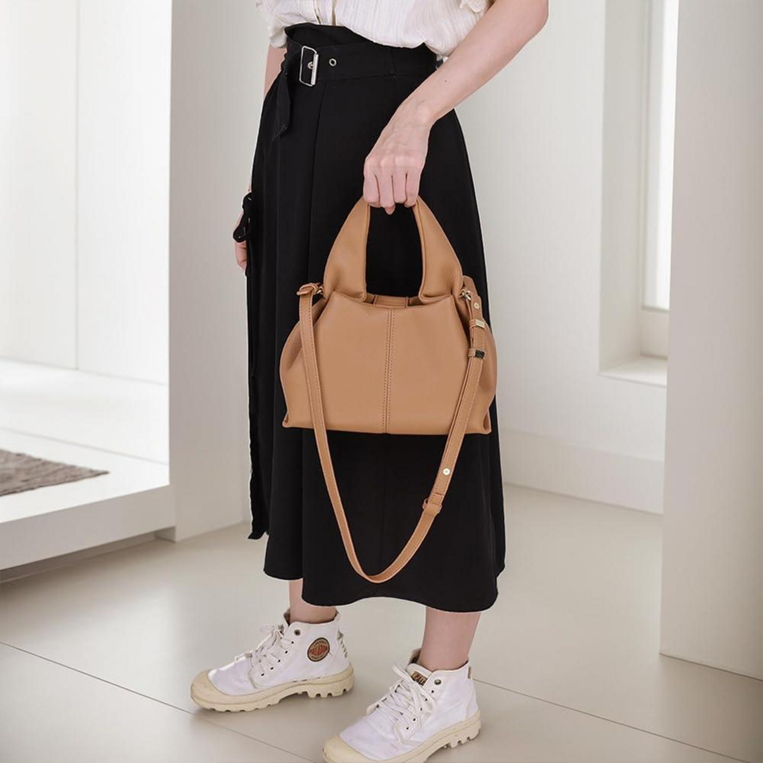 TIAASTAP Damen Handtasche Vintage PU Leder Umhängetasche