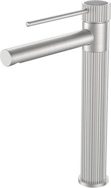 Moderne Edelstahl Waschtischarmatur 250mm Auslaufhöhe, Wassersparend