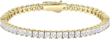 Tennisarmband Silber 925 Damen Zirkonia Armband Iced Out 19cm 3mm