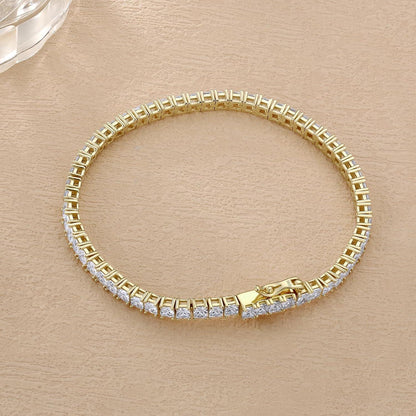 Echtsilber Tennisarmband mit Zirkonia