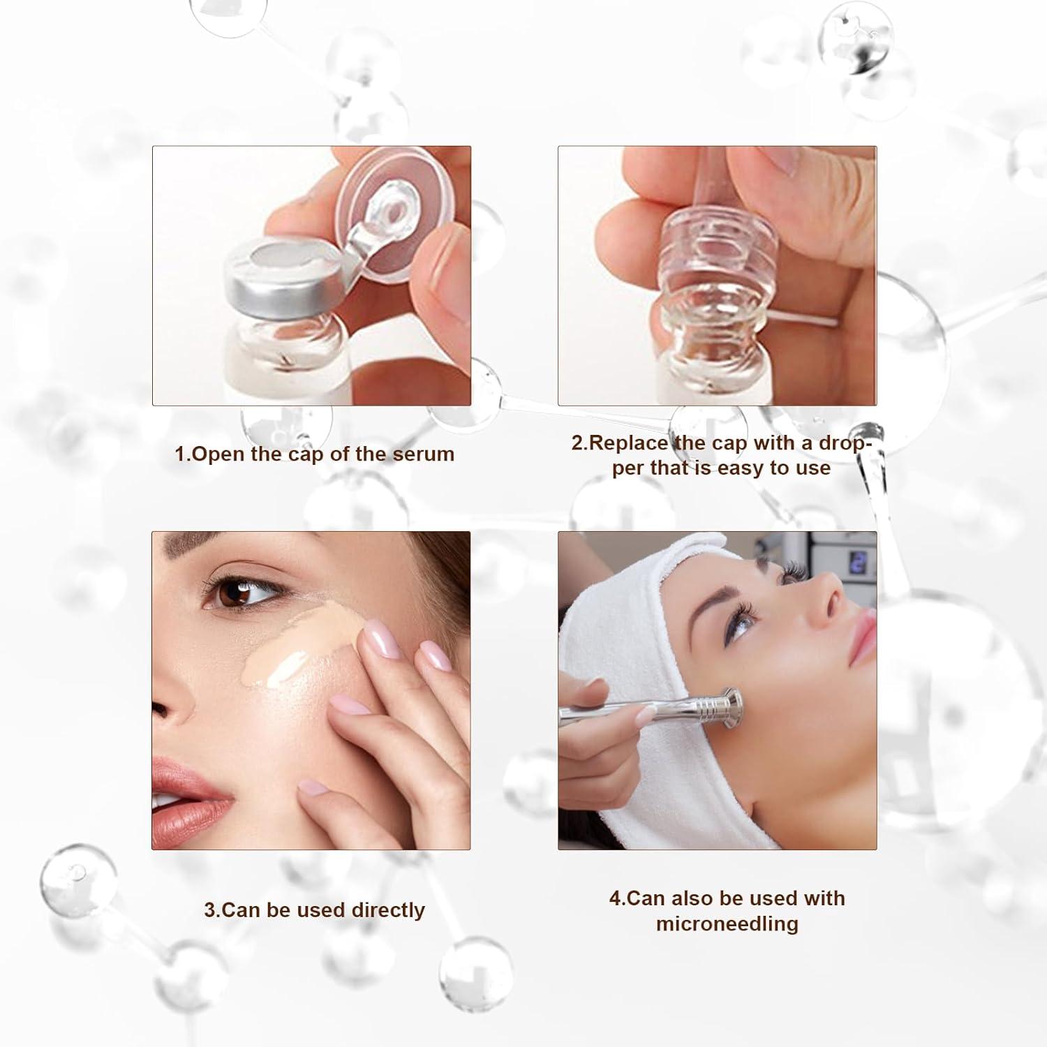 BB Facial Glow Starter Kit Hyaluron Serum Foundation Skincare Mix 0.27oz Ampulle Essence 12 Fläschchen Glow Pigment Kit