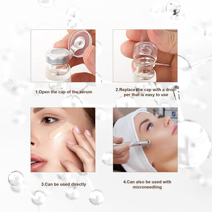BB Facial Glow Starter Kit Hyaluron Serum Foundation Skincare Mix 0.27oz Ampulle Essence 12 Fläschchen Glow Pigment Kit
