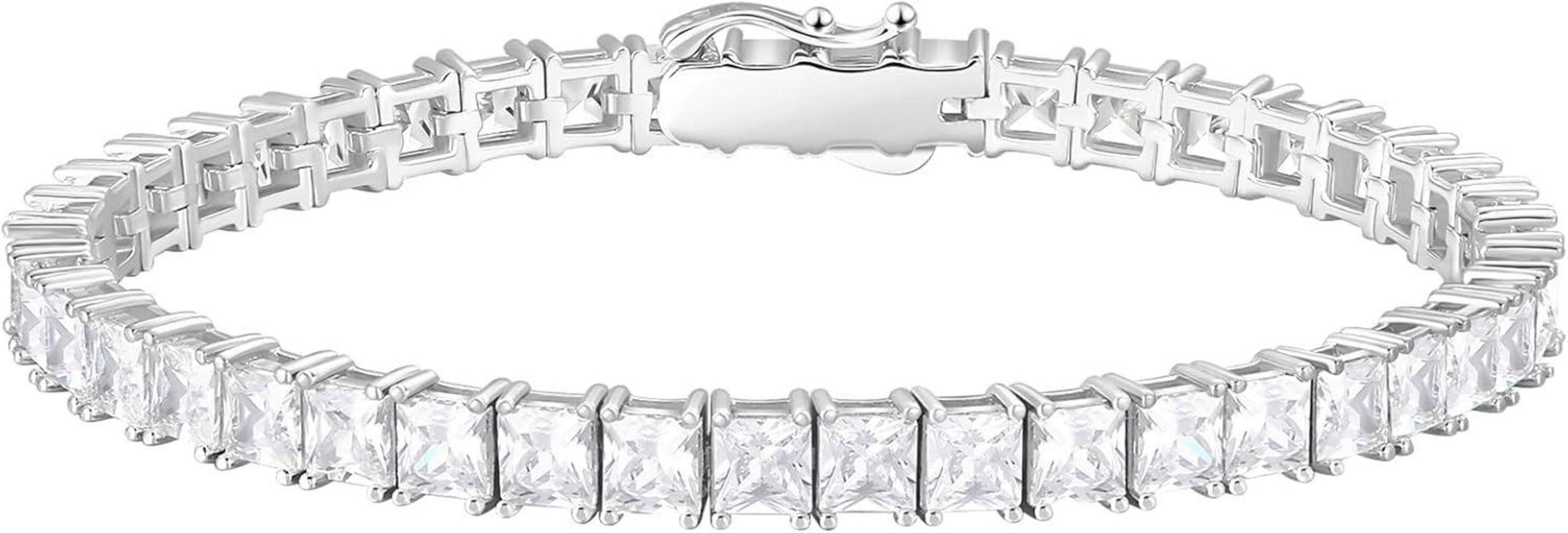 925 Silber Tennisarmband mit Zirkonia 4mm Iced Out 19cm