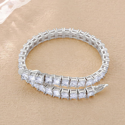 925 Silber Tennisarmband mit Zirkonia 4mm Iced Out 19cm