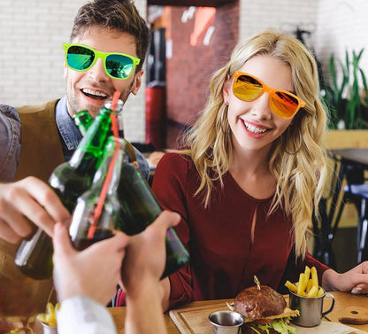 Bunte Sonnenbrille Set Vintage Neon Lustige Brillen 6 Stücke Herren